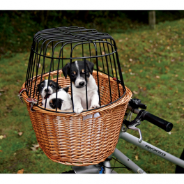 Cykelkurv med gitter 44x48x33 cm