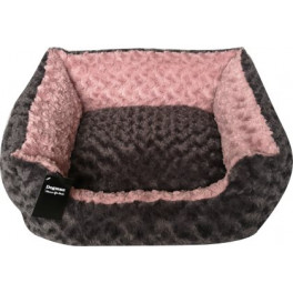 Bed Supersoft firkantet Rosa/gr&aring;