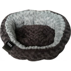Bed Supersoft oval Sort/grå