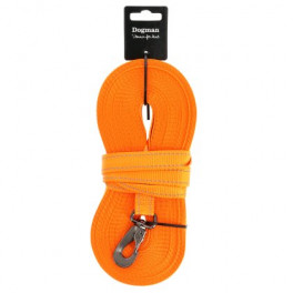 Lang line med refleks, 15 meter, Orange