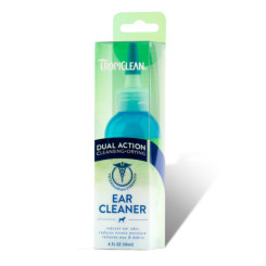 TropiClean Dual Action Ear Cleaner &ndash; &Oslash;rerens til hund og kat